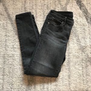 GAP 1969 True Skinny Charcoal Grey Jeans